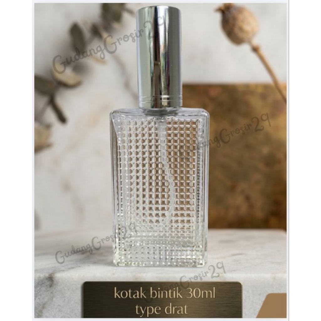 Botol Parfum Kosong Bintik 30ml Type Drat/Putar/Bottle Parfume