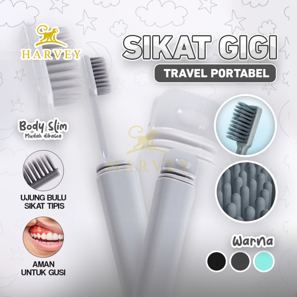 Sikat Gigi Portabel | Sikat Gigi Travel | Toothbrush | Sikat Gigi Travelling | Sikat Gigi Lipat | Si