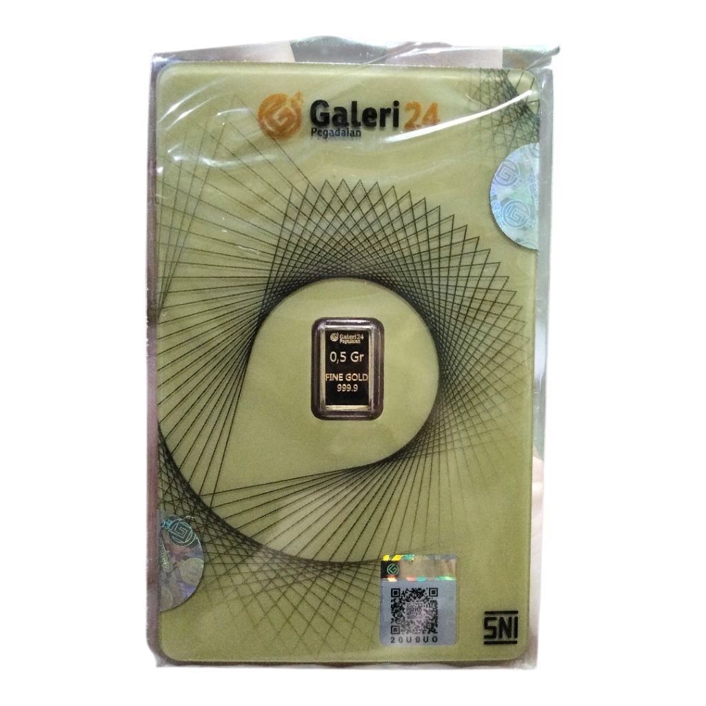 Emas Batangan Galeri 24 0,5 Gram - Logam Mulia 999.9
