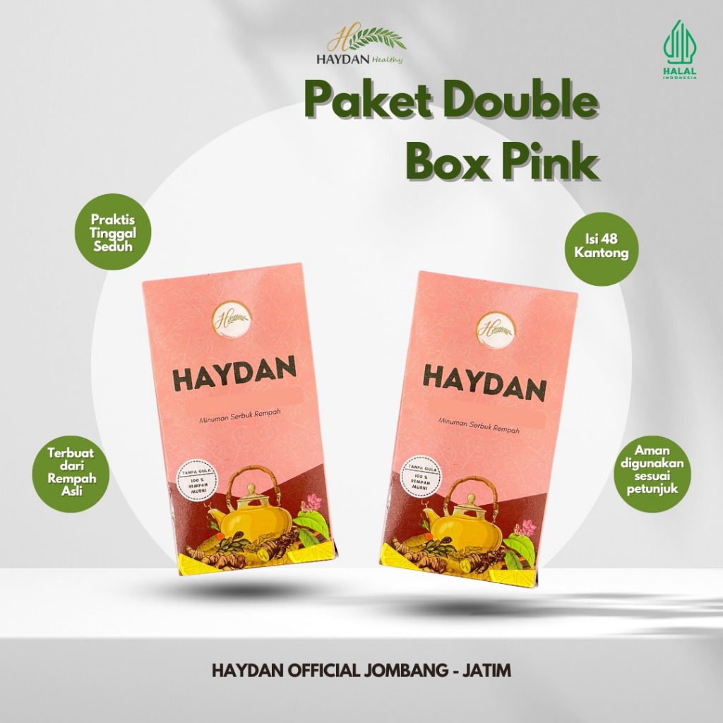HAYDAN Paket Double Sehat Rahim Teh Rempah Detoks Promil JSR 2 Box 250ml