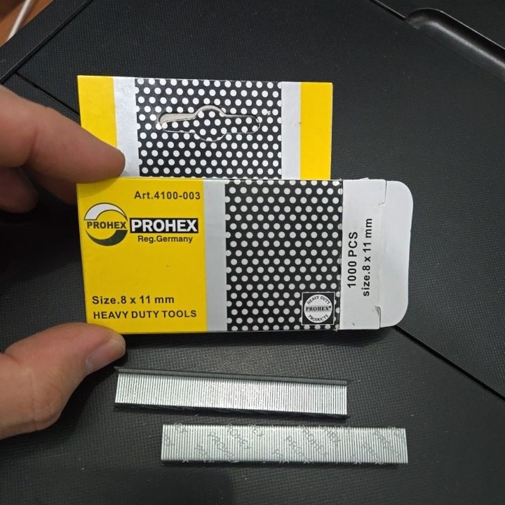 Prohex Isi Staples 8 mm Isi Stapler Gun Hekter Tembak Jok Motor Untuk Ukuran 4-14 MM