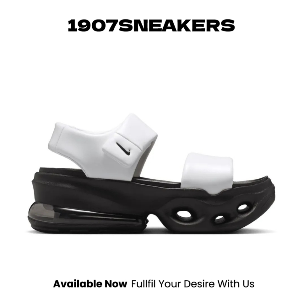 Sepatu Sendal Wanita Nike Air Max Halo - White/Black - Anthracite NIKIO1959101