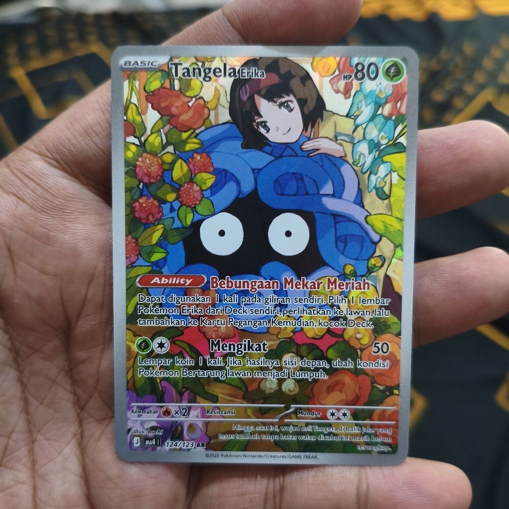 tangela erika AR ledakan peniada - tcg pokemon / kartu pokemon