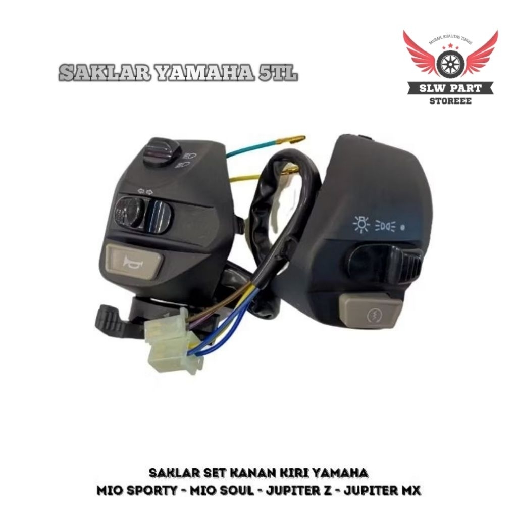 100% original Saklar Kanan Kiri Mio 5TL Original Yamaha - Switch Holder Mio Sporty Smile Lama - Star