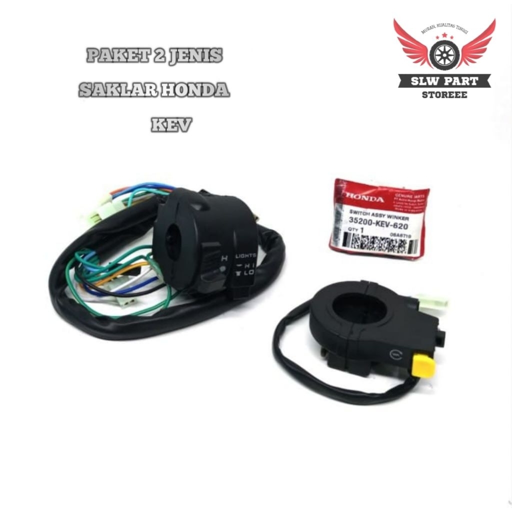 100% original Saklar Holder Kiri Kanan Supra X Lama Supra Fit KEV - Holder Switch Lampu Sen Klakson
