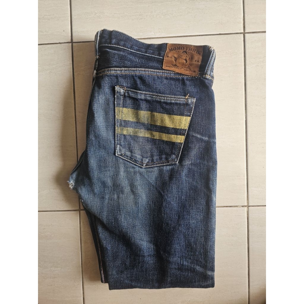 Momotaro Jeans - Yellow Stripe