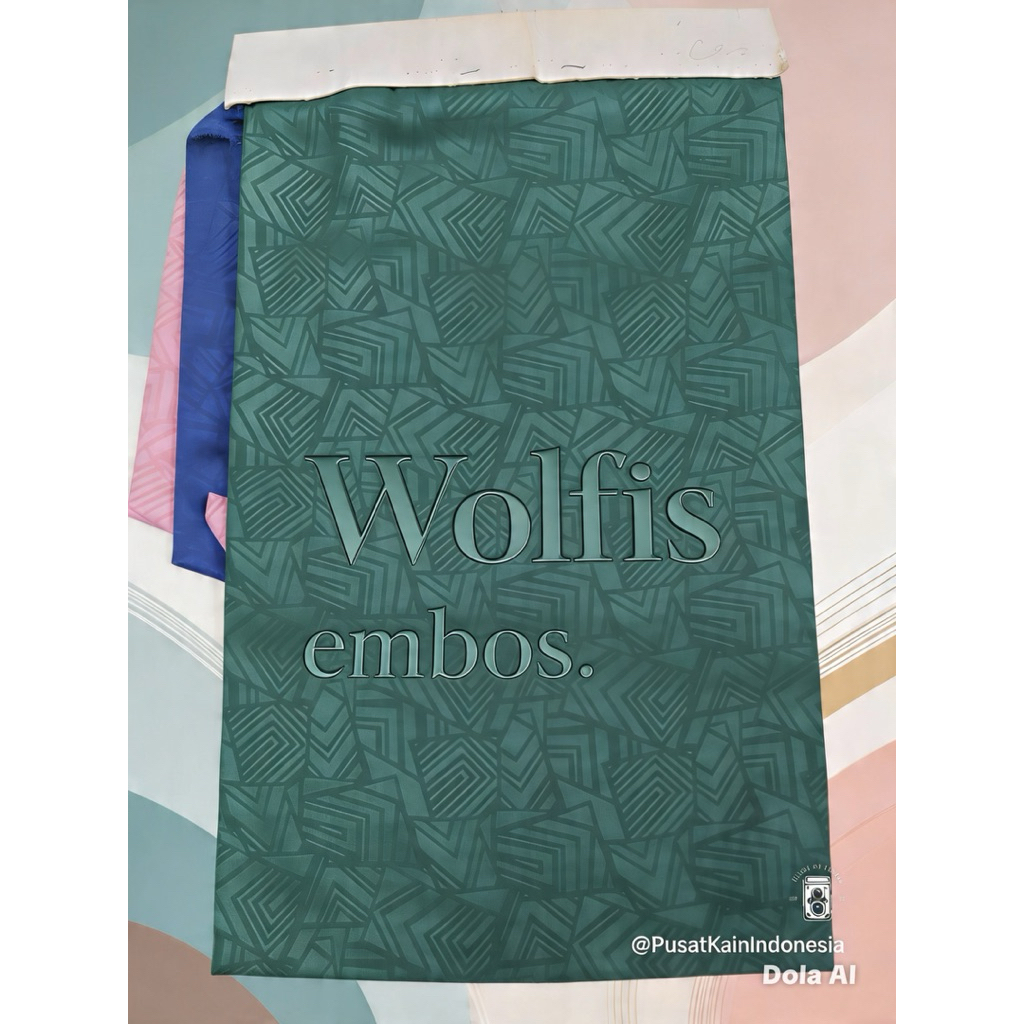 kain Wolfis/Wolfis embos/kain embos/kain murah