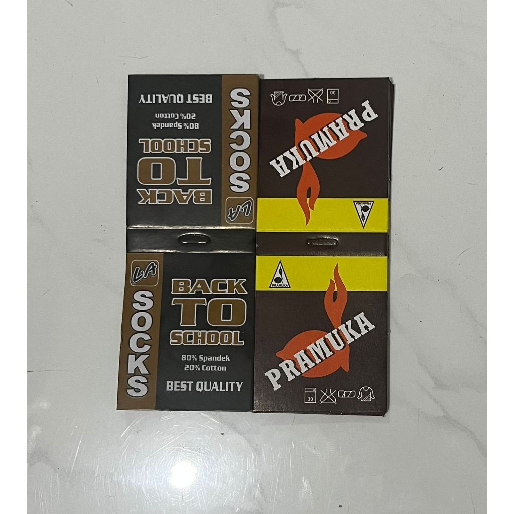 LABEL Merek KaosKaki Pramuka Dan BTS Sekolah 500 Lembar/Pcs Tebal Berkualitas