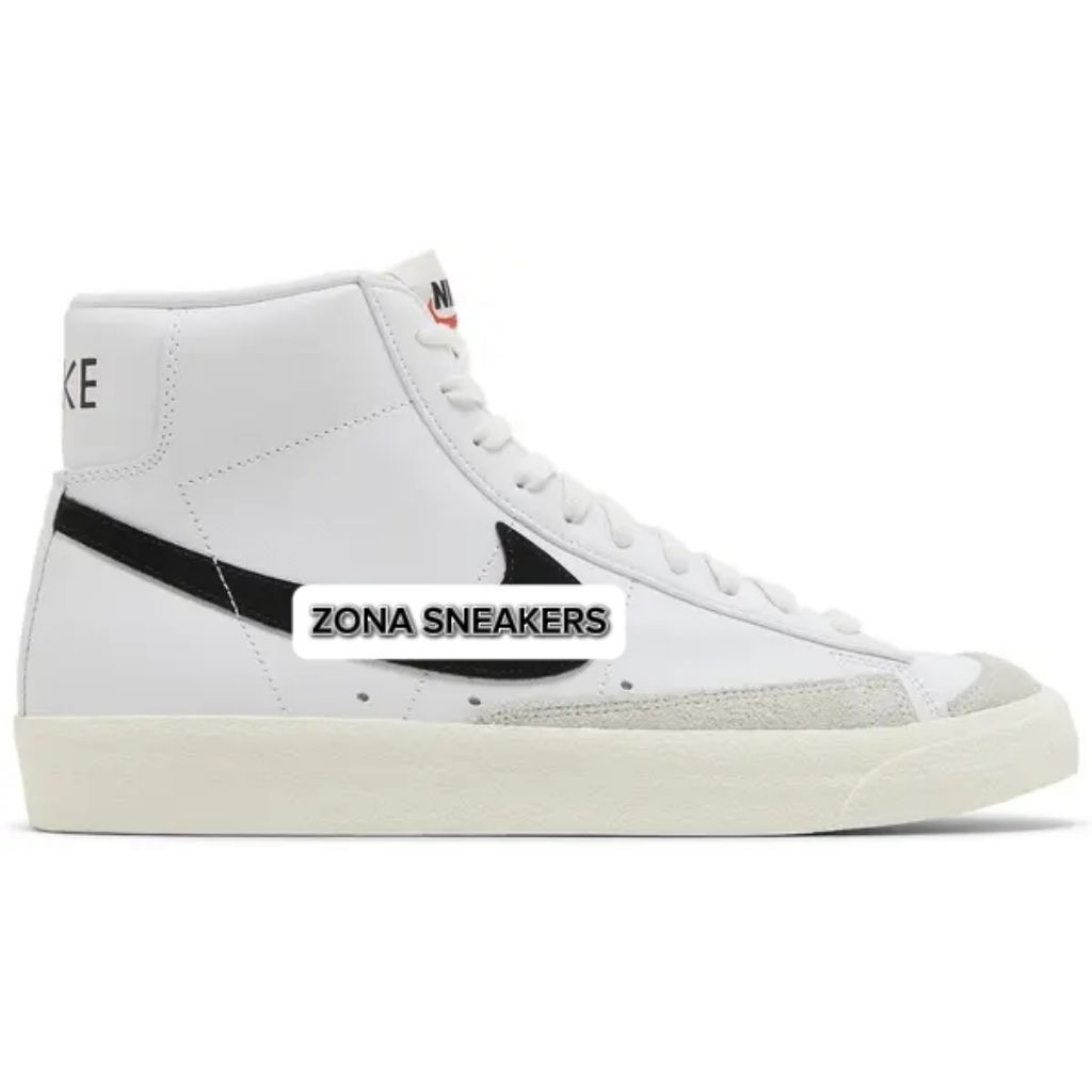 Sepatu Blazerr Mid 77 Vintage White Black SKU BQ6806 100