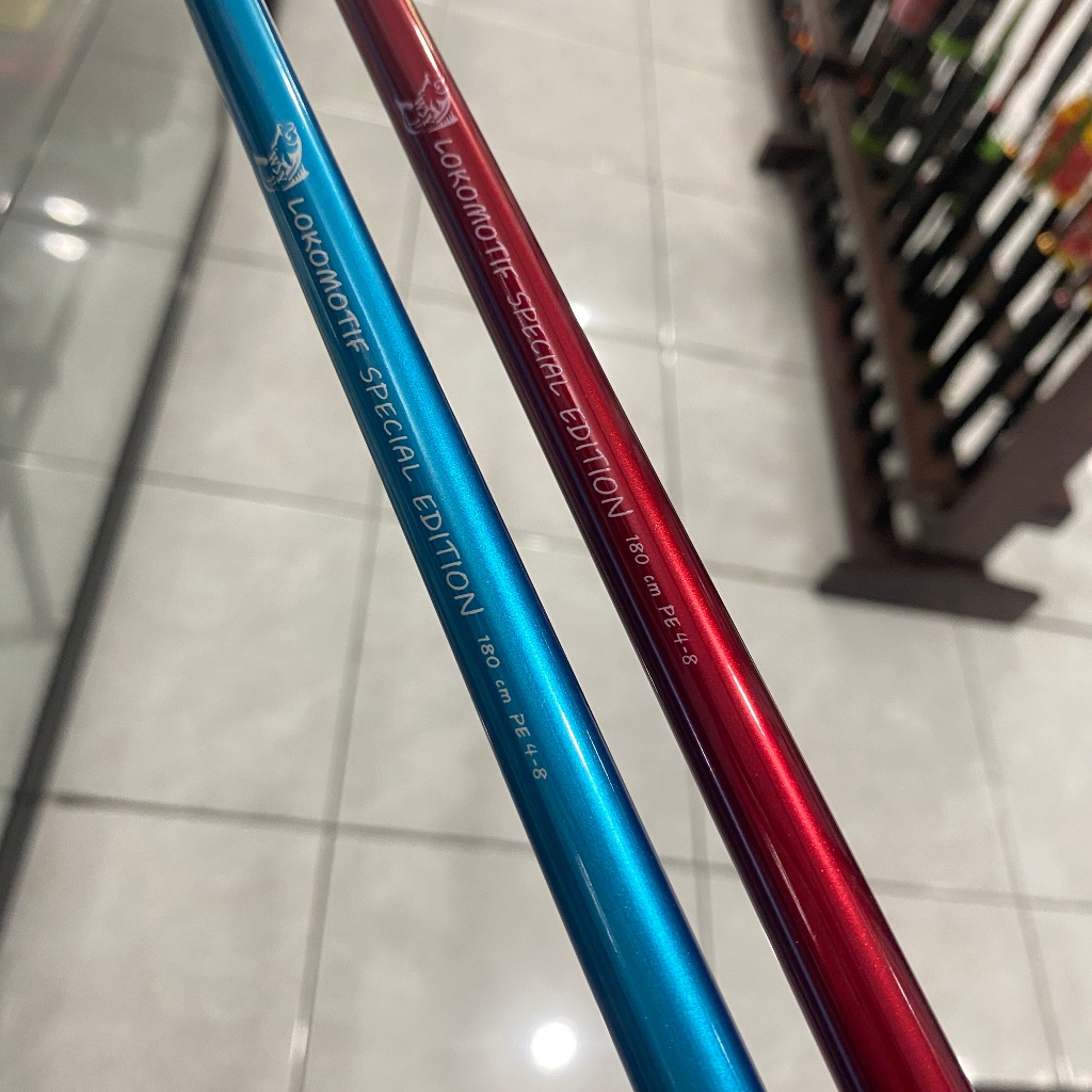 Blank Hollow Lokomotif Joran 180cm Karbon Kuat Max Drag 18kg PE 4-8 untuk Galatama & Harian Merah/Bi