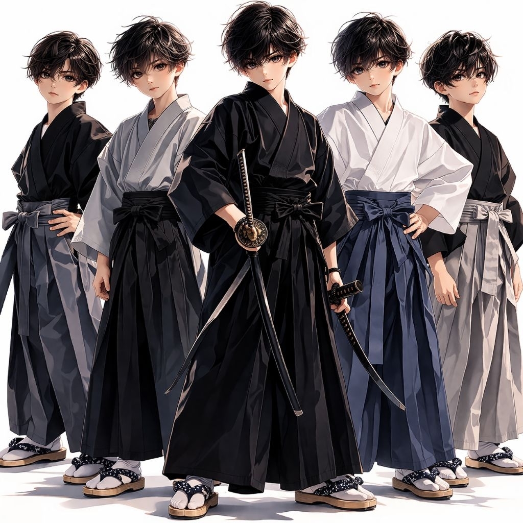 YUKATA HAKAMA KIMONO ANAK PRIA WANITA JAPAN