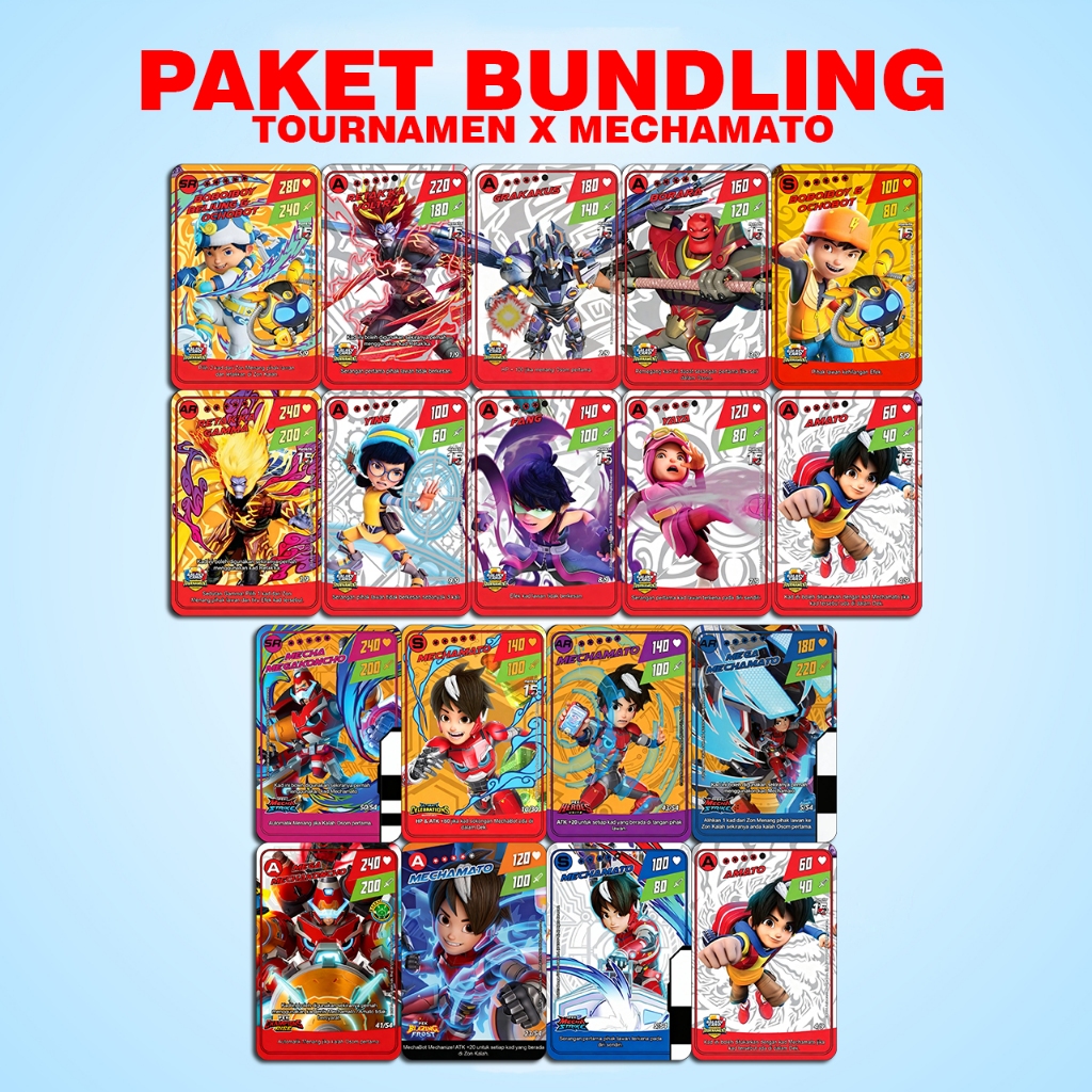 MONSTA GALAXY CARD PAKET BUNDLING PEK MECHAMATO X TOURNAMENT