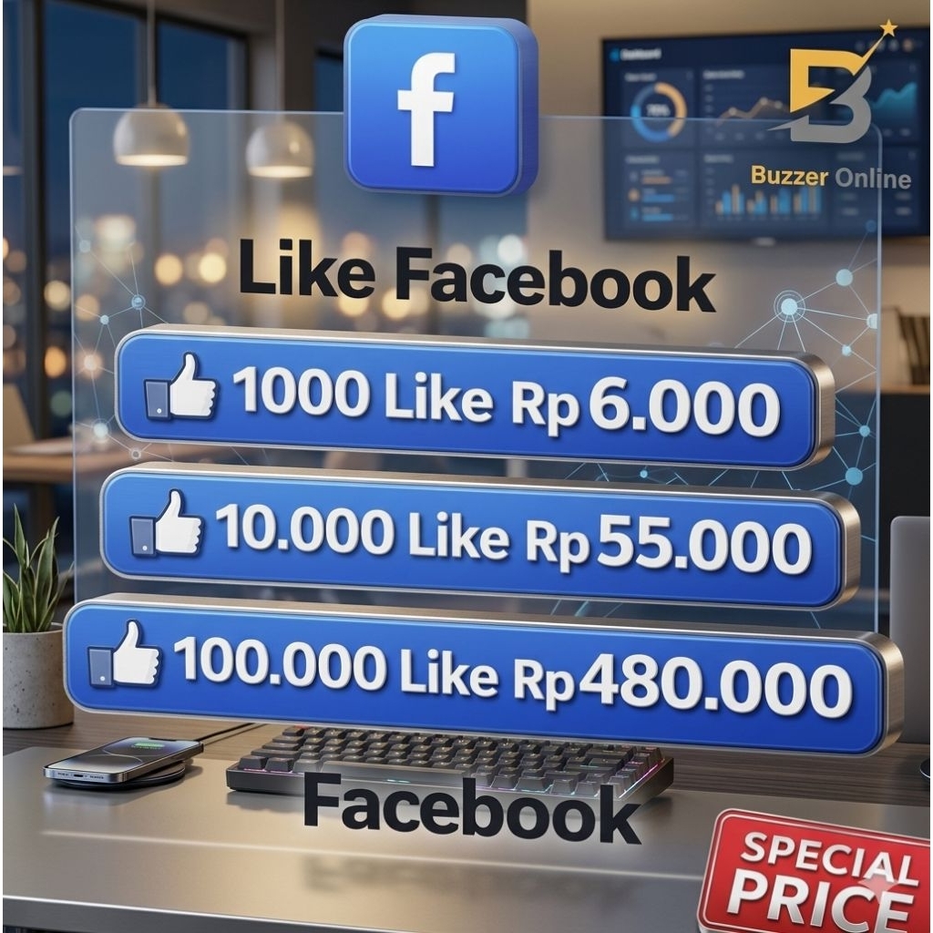 TERMURAH] Jasa Tambah Like Facebook Page / Akun – Bergaransi & Proses Cepat