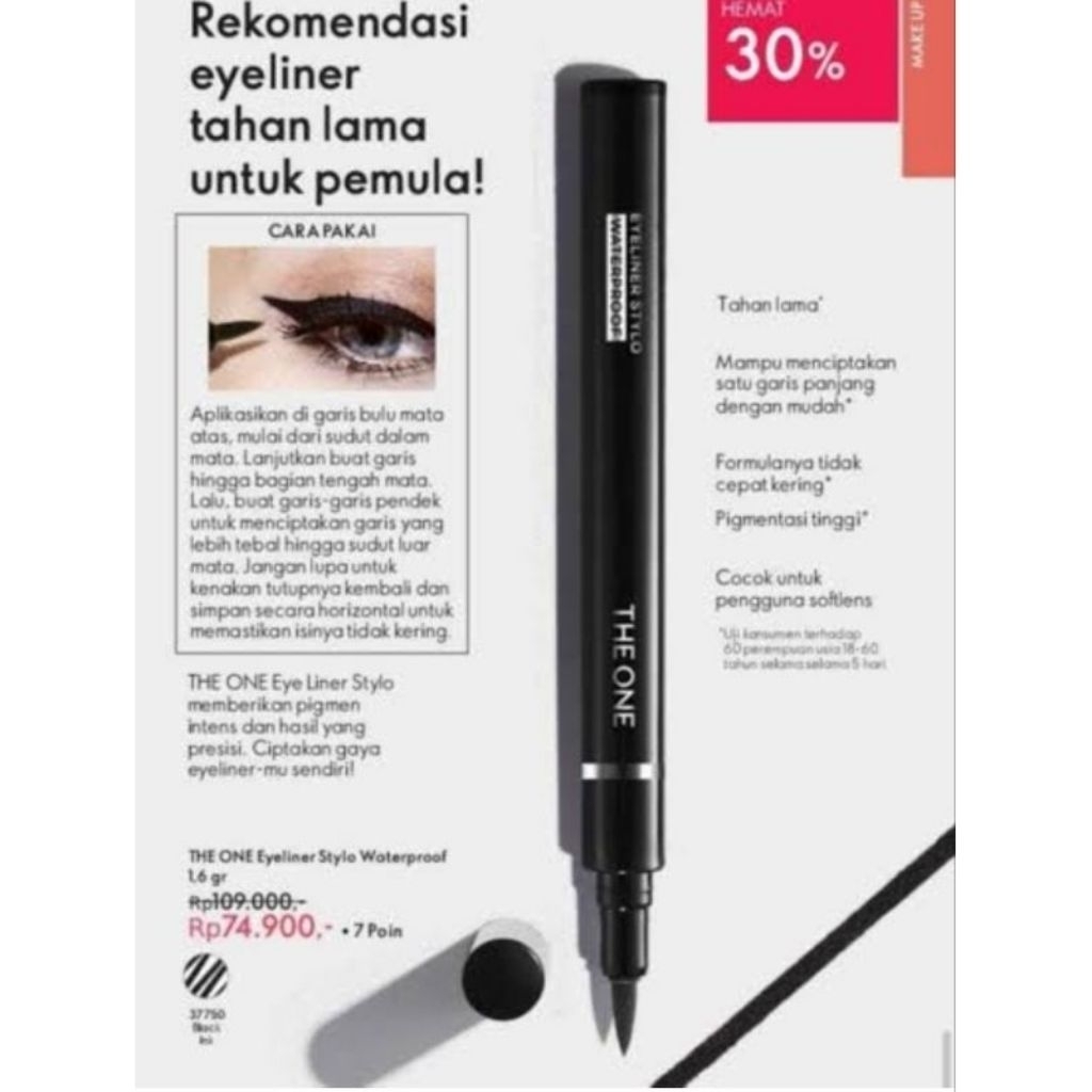 Eyeliner Stylo Waterproof The One Oriflame