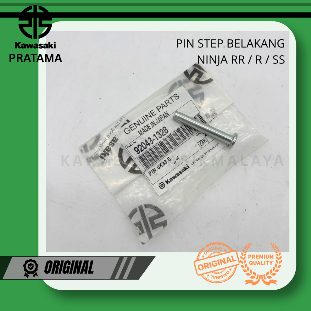 1 BUAH PIN STEP BELAKANG NINJA RR R SS NINJA 250 ORIGINAL 92043-1328