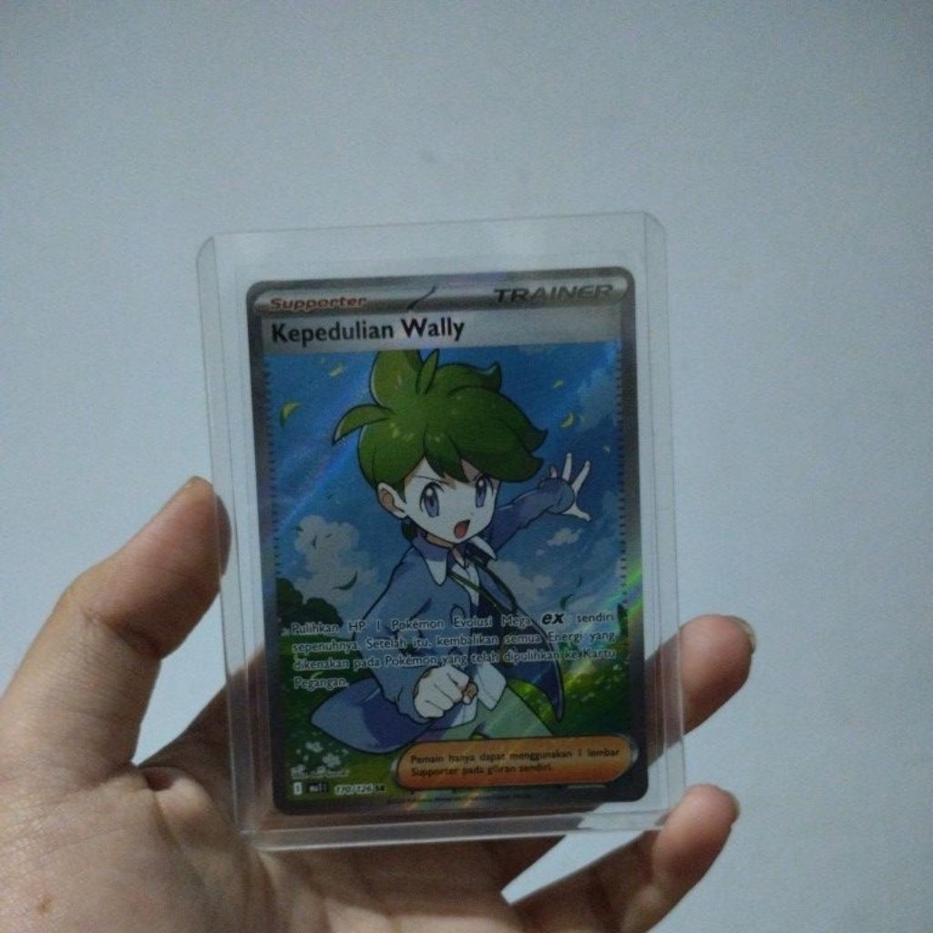 Pokémon Hologram Kepedulian Wally Original Indonesia
