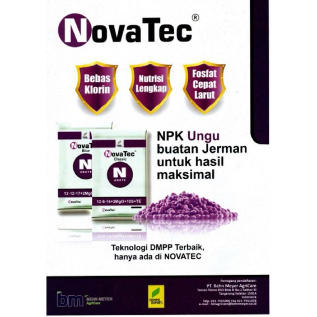 Jual Pupuk REPACK NOVATEC 12-12-17+MGO+S