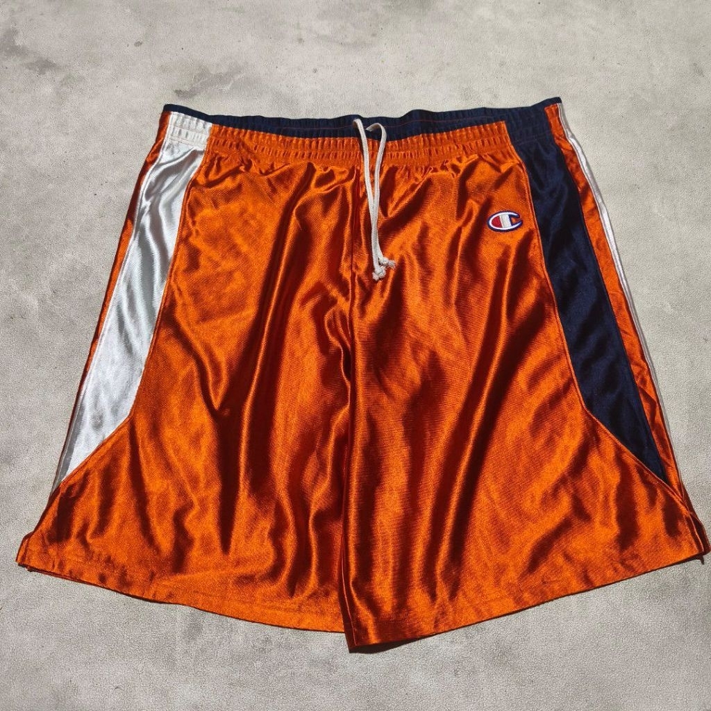 Celana pendek pria olahraga basket champion orange