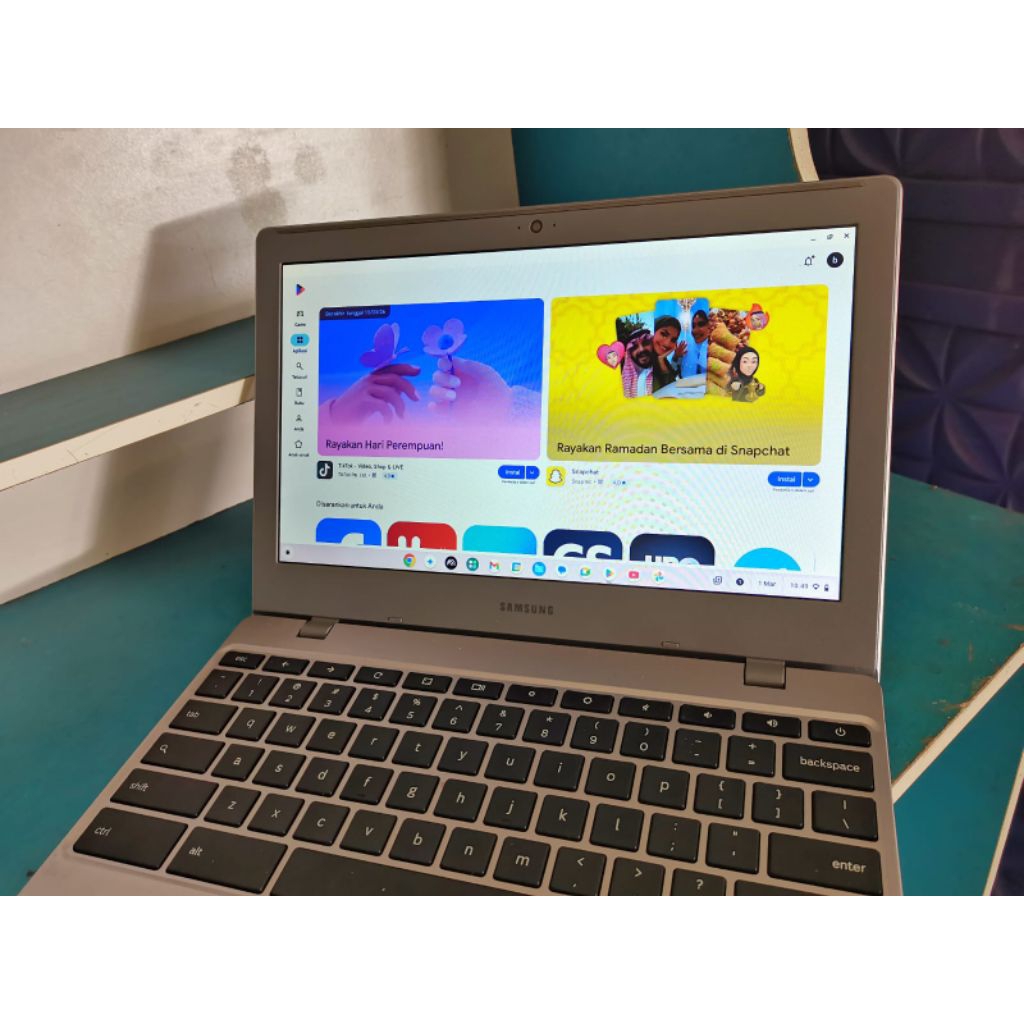 samsung chromebook 4 ram4/32gb resmi
