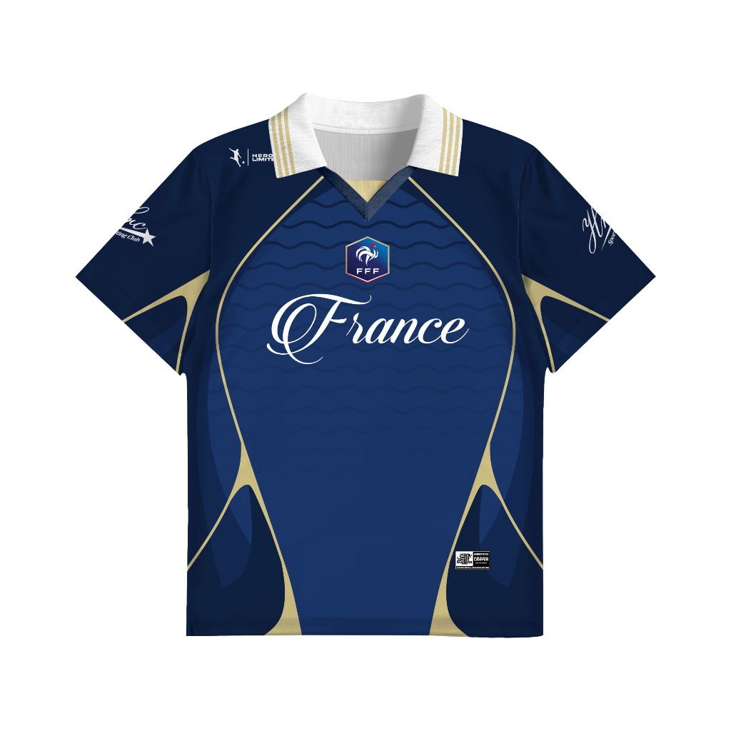 JERSEY REGULAR ORIGINAL HEROICLIMITED FOOTBALL SERIES FRANCE VINTAGE - JERSEY KAOS DEWASA - JERSEY F