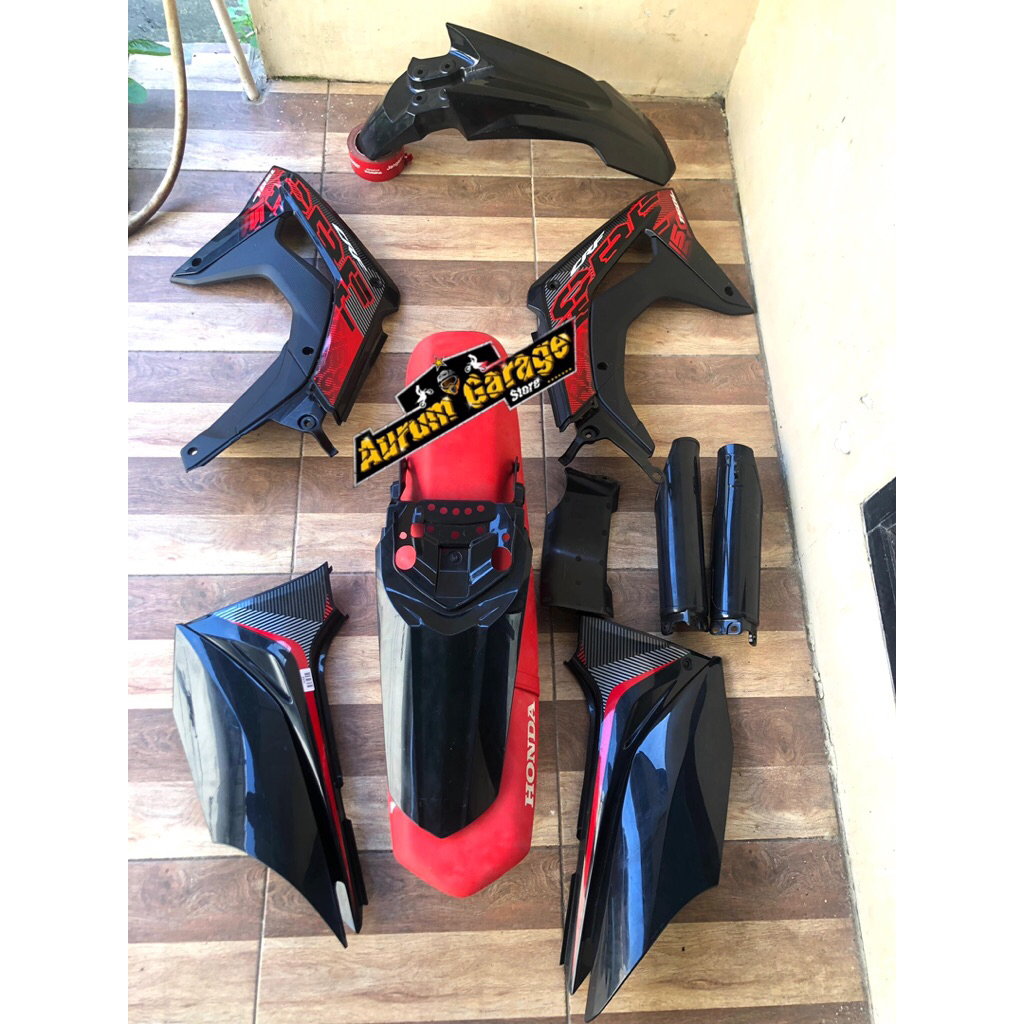 Cover set body bodyset coverset merah putih hitam black abu army Extreme CRF 150L 150 L CRF150L assy