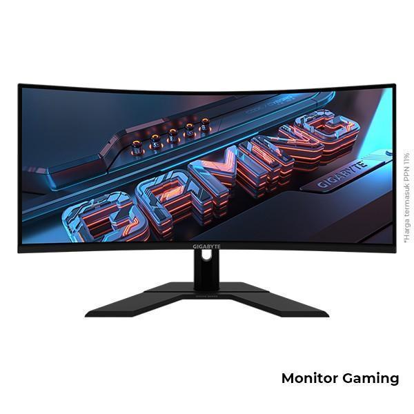 GIGABYTE ULTRAWIDE GAMING MONITOR CURVED 34 INCH G34WQC2 VA 1500R WQHD 2K 1440P 1MS 200HZ