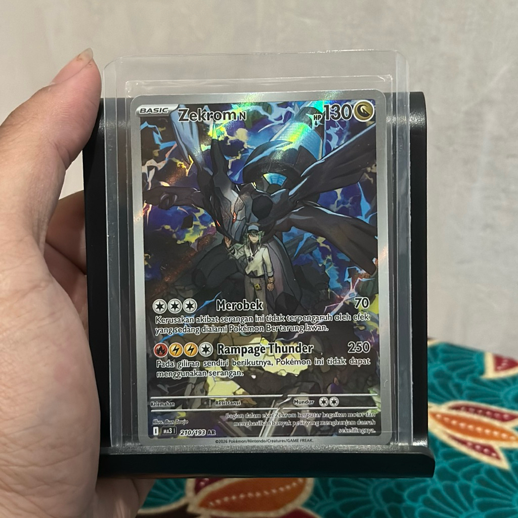 AR Zekrom Pokemon ID / Kartu Pokemon AR / Original Indonesia