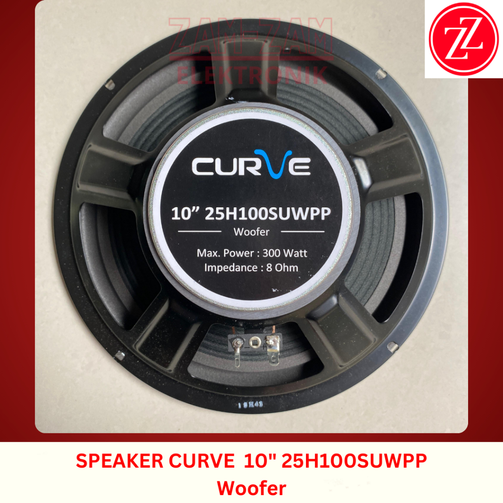 Speaker Curve 10 Inch 25H100SUWPP Woofer