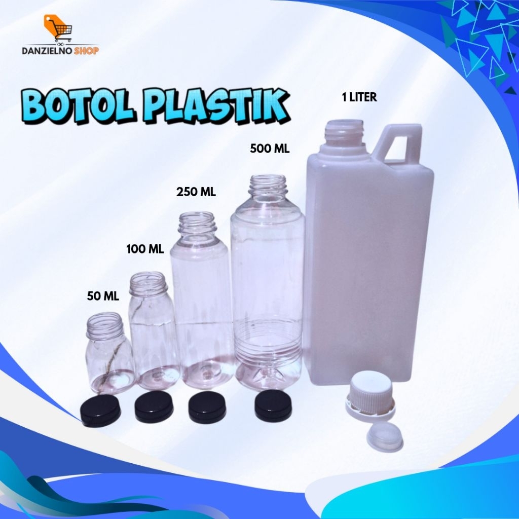 botol plastik jelly, almond, jerigen tinggi ukuran 50 ml, 100ml, 250ml, 500ml, 1 liter tebal rapat g