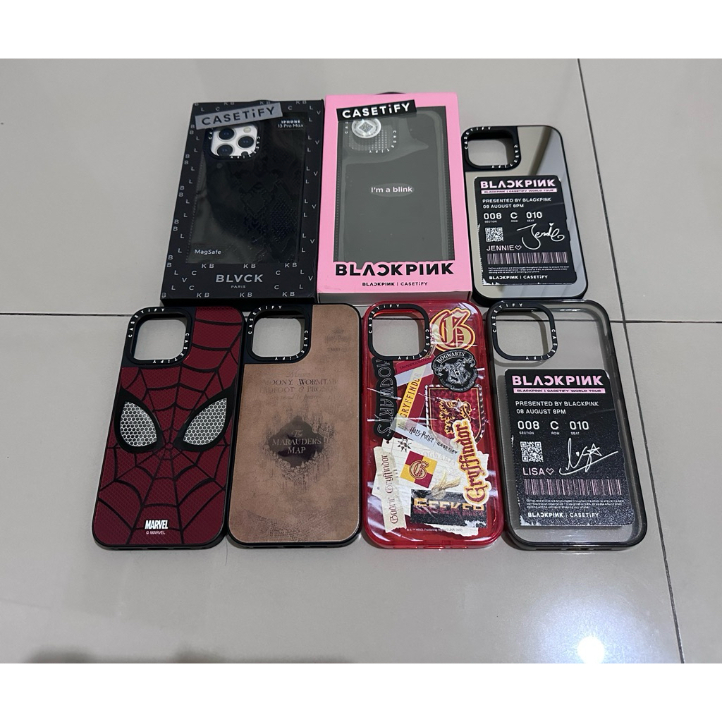 Preloved Casetify ORIGINAL for IPhone 13 Pro Max BLVCK BLACKPINK Spiderman Harry Potter
