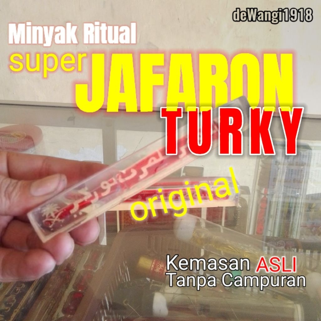Minyak Super Jafaron zafaron merah Turky press kaca