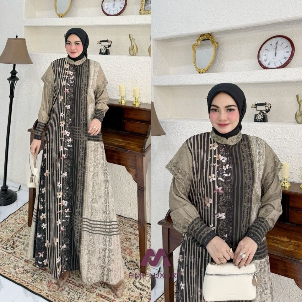 KALUNA DRESS ORIGINAL HMF LUXURY TERBARU GAMIS HMF KEKINIAN