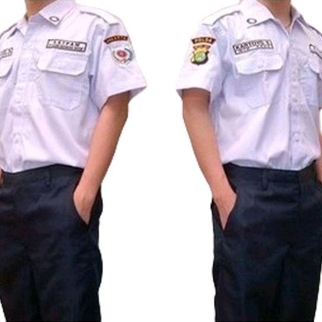 Baju Seragam Setelan PDH Putih Satpam Security Murah Berkualitas