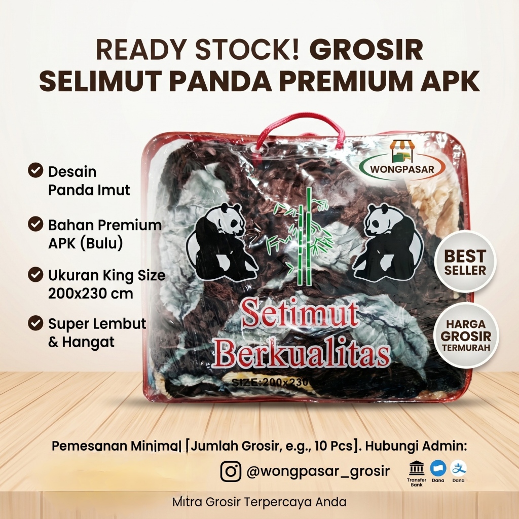 SELIMUT BULU APK JUMBO 200 X 230