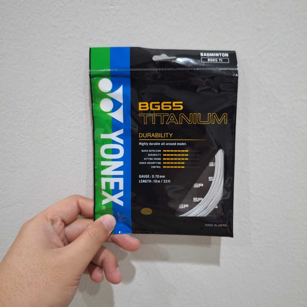 Yonex BG65 Titanium Original Senar raket badminton