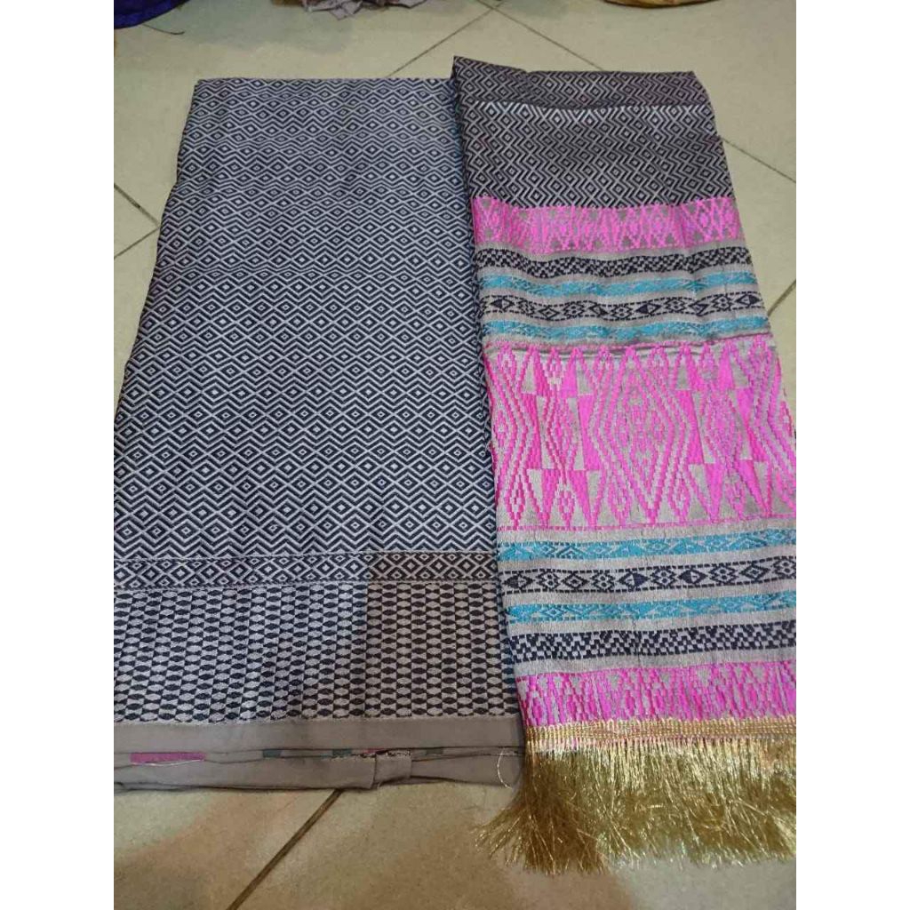 songket tumtuman maron Kombi gold