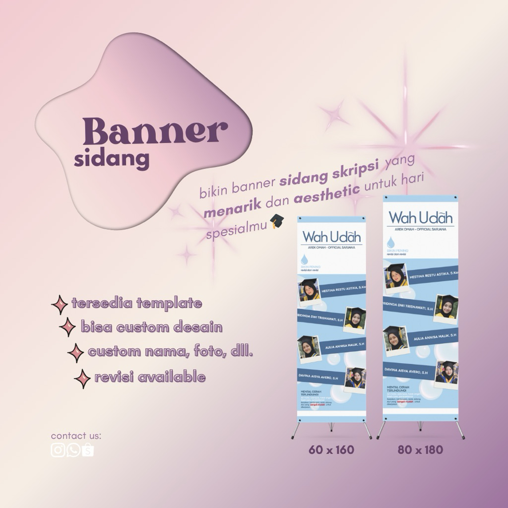 [ONLY DESAIN] DESAIN BANNER SIDANG/WISUDA