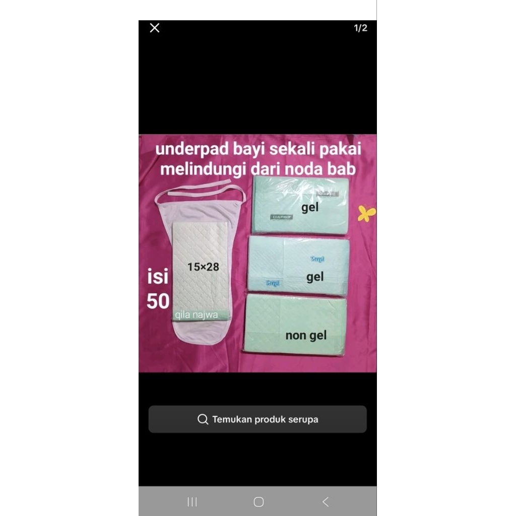 NEW Underpad Ibu Melahirkan dan Bayi
