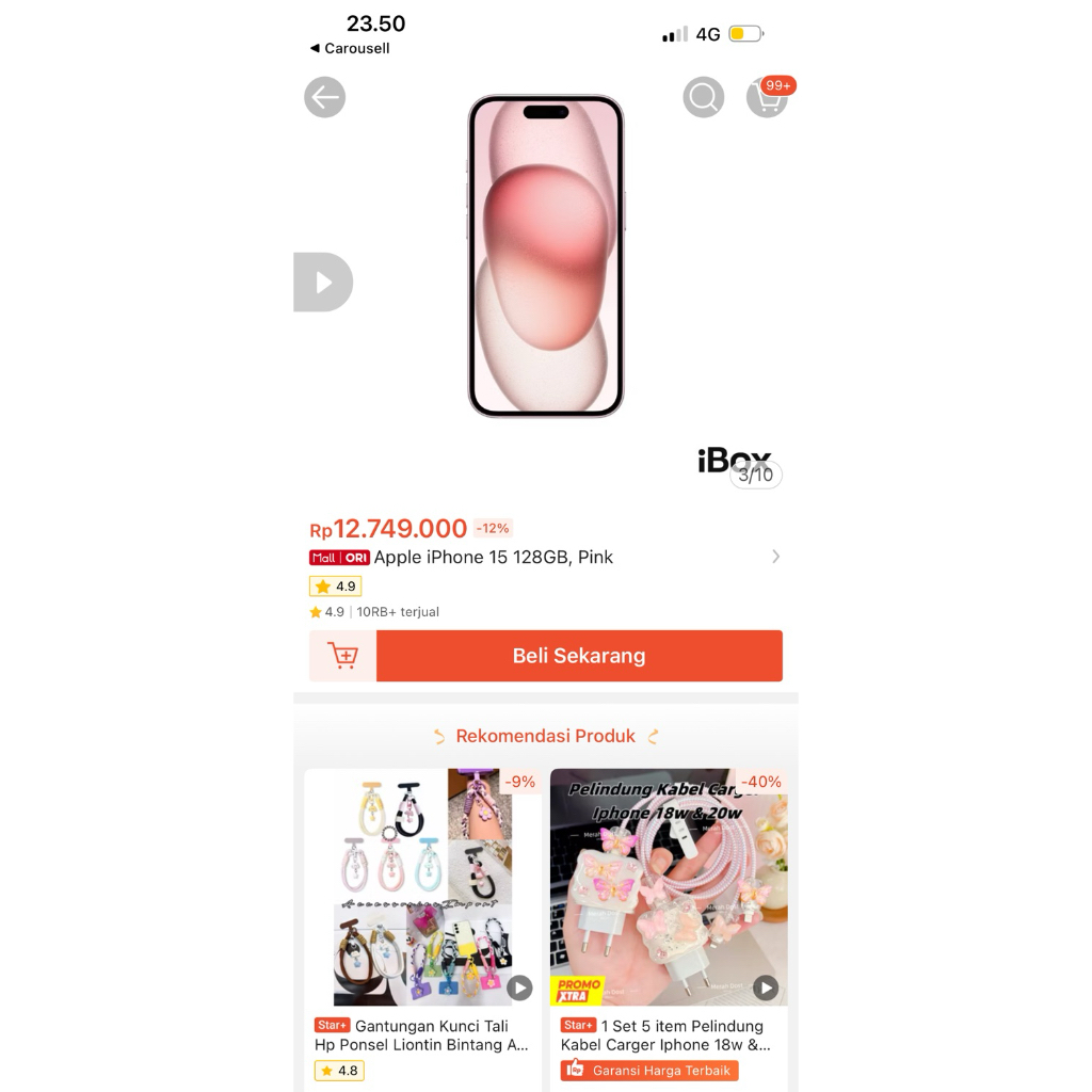 IPHONE 13 Pink Ex Ibox