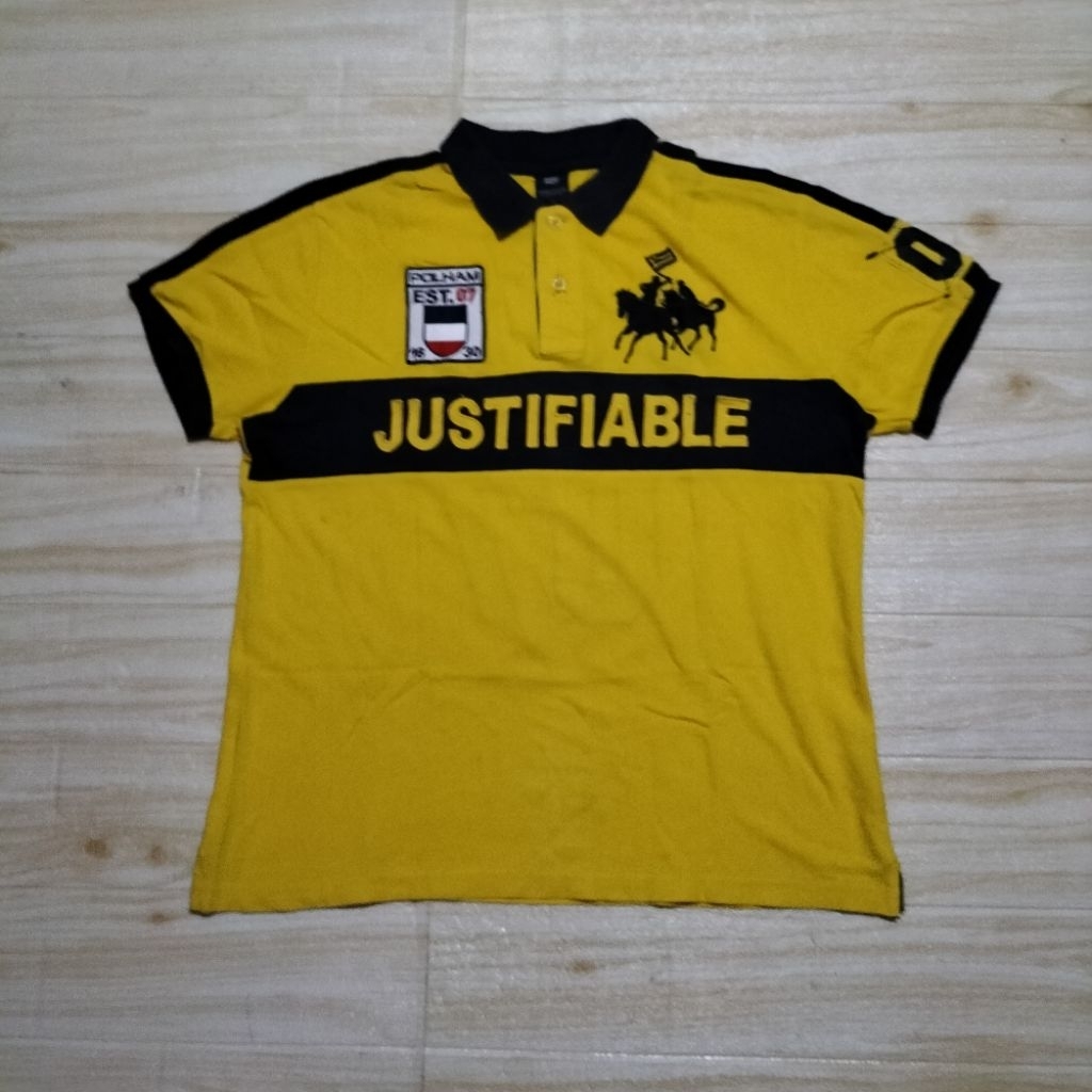 665. Polo shirt kaos POLHAM   Size L  LD110