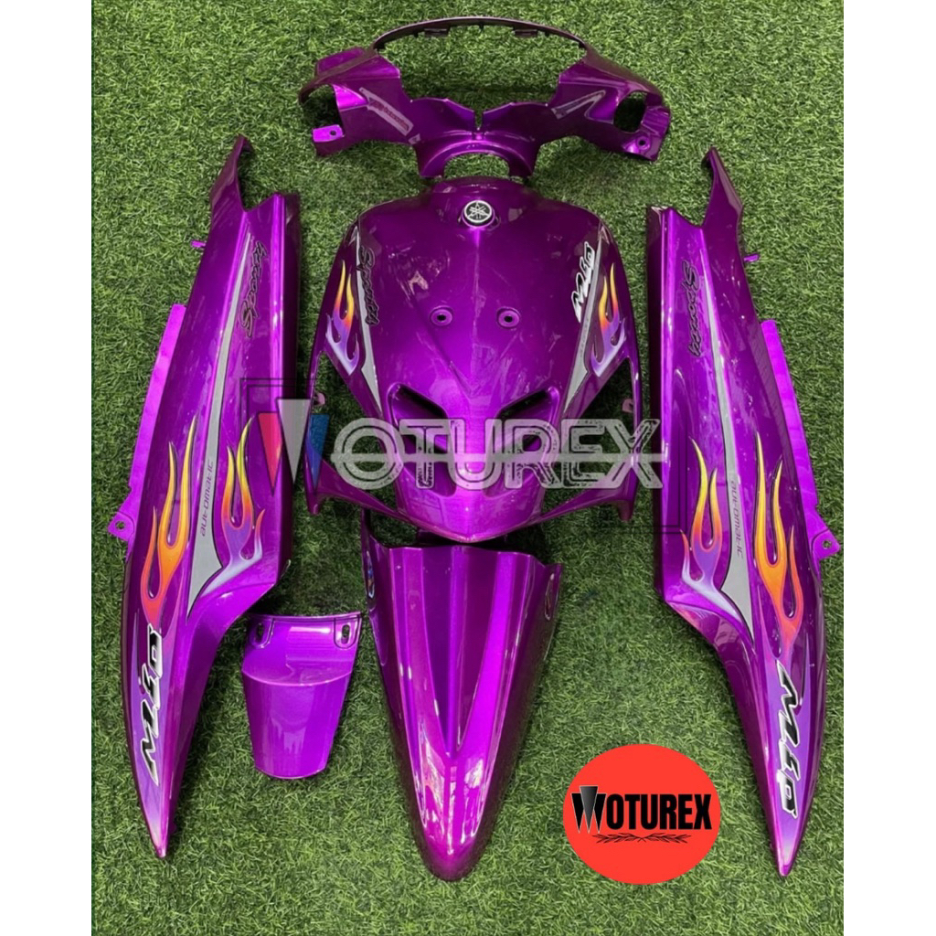 full body halus mio sporty ungu violet