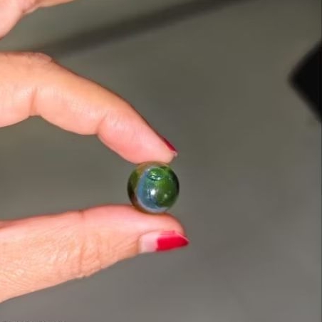 Kelereng Gundu Blue Single Cat Eyes Marble Balap Belimbing