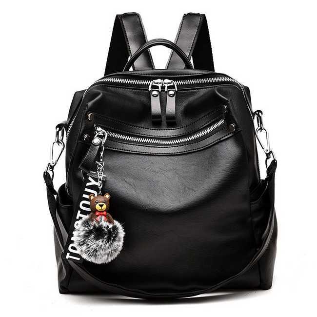 Tas Ransel Pria Wanita Kulit Import Premium / Tas Selempang Multifungsi Stylish – Model Terbaru Eleg