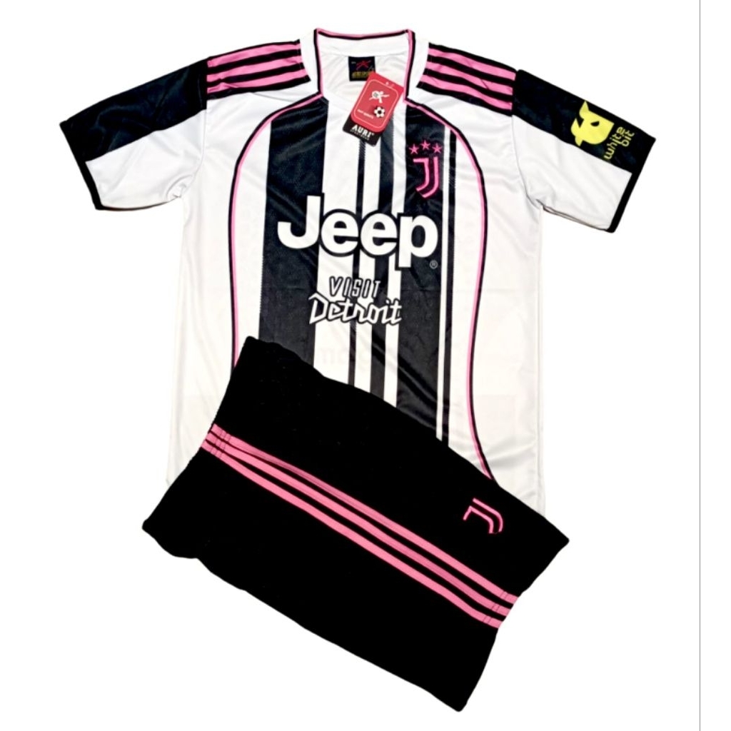 Auri sport Jersey stelan bola anak Juventus salur home