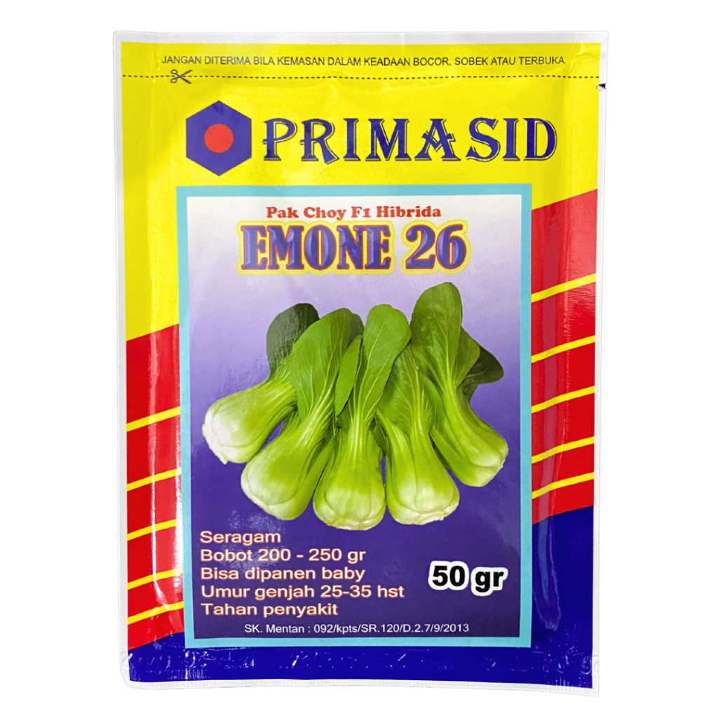Benih Pakcoy F1 Hibrida EMONE 50 Gram Primasid