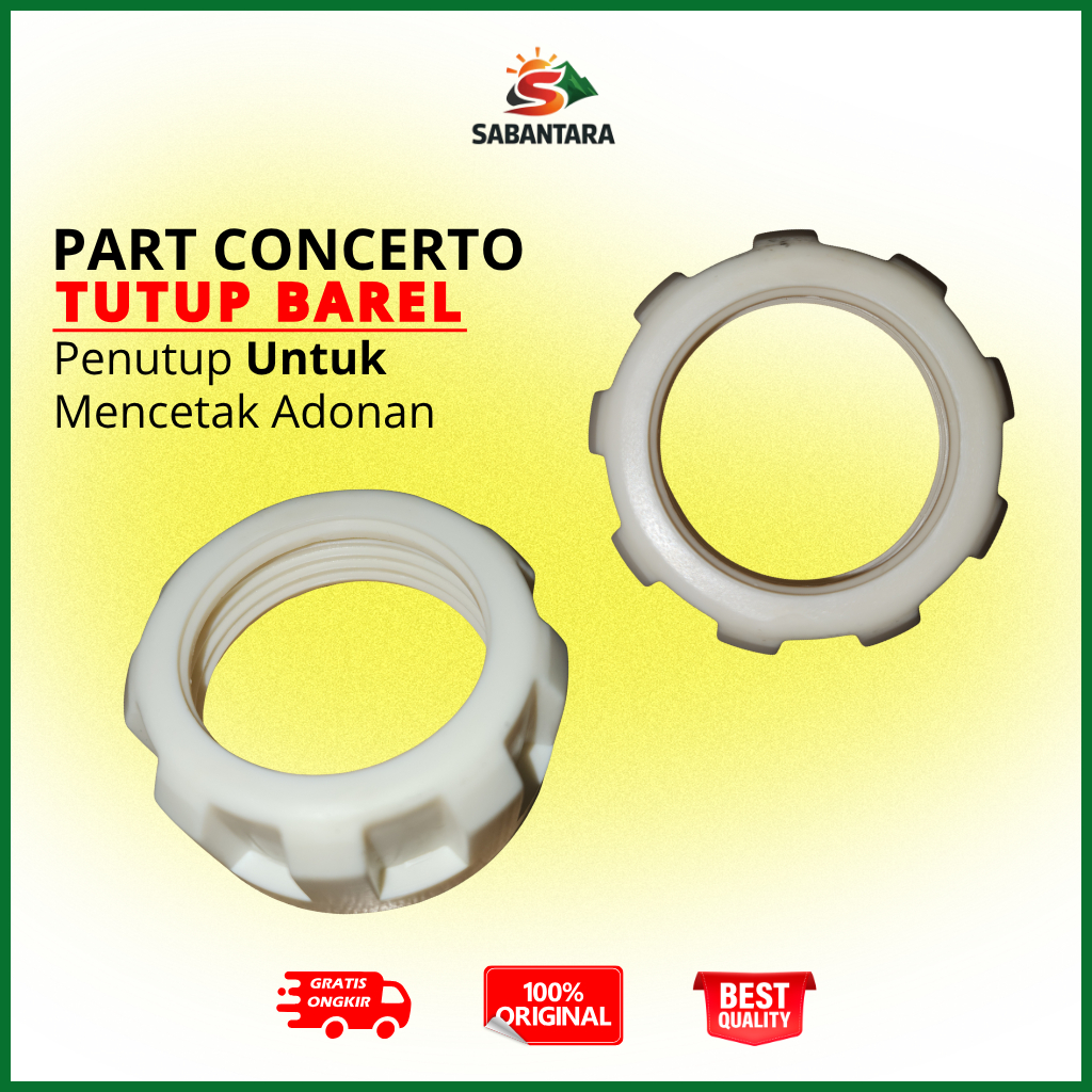 PART TUTUP BAREL UNTUK MENCETAK ADONAN ATLAS CONCERTO PASTA MAKER
