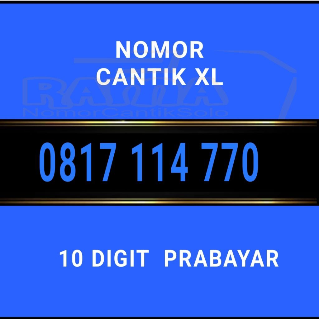 Kartu Perdana XL Nomor Cantik 10 Digit PRABAYAR 4G/5G