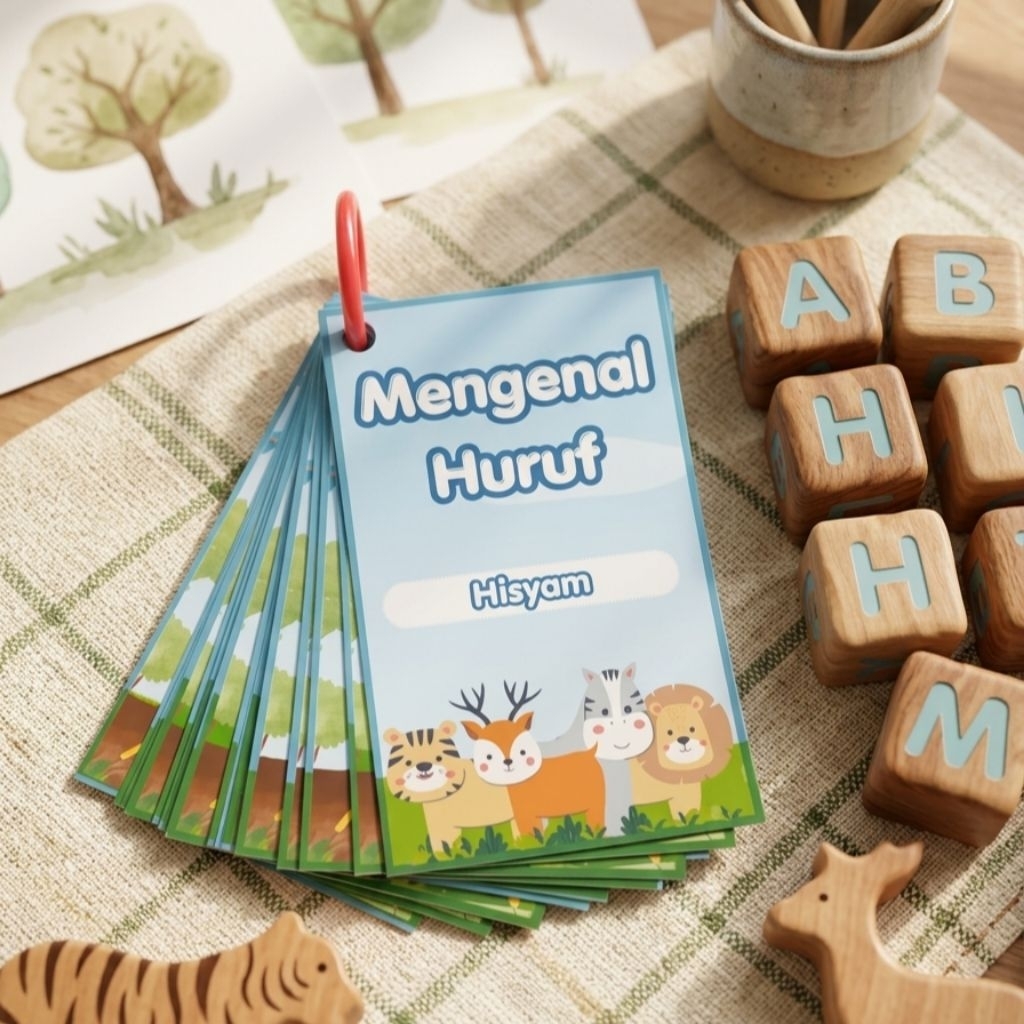 flashcard abjad mengenal huruf untuk anak
