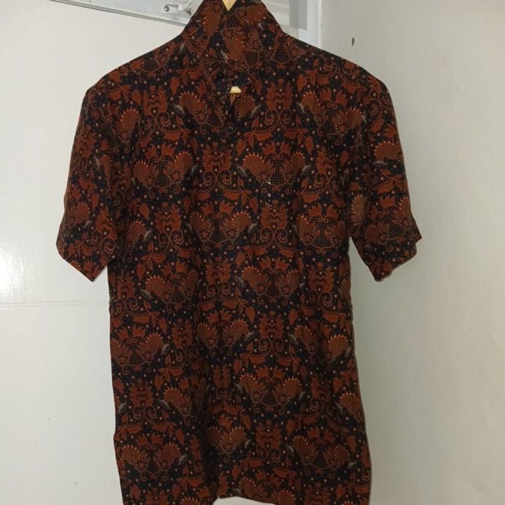 batik pria lengan pendek indra loka
