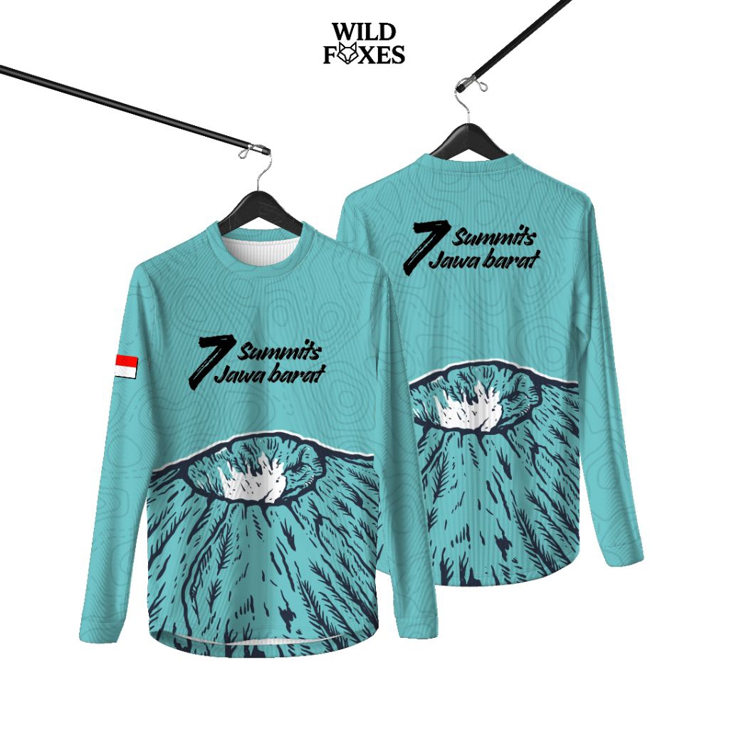 Jersey 7 summit indonesia & jawa barat baselayer gunung baselayer hiking